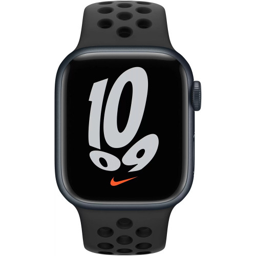 Apple Watch Nike+ Series 7 GPS 41mm Midnight Aluminum Case with Anthracite/Black Nike Sport Band (MKN43)