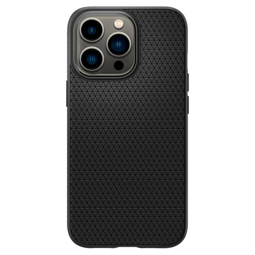 Чехол-накладка (силиконовый) Apple iPhone 13 Pro Spigen Liquid Air Matte Black (ACS03258)