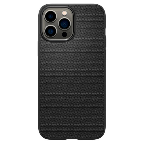 Чохол-накладка (силіконовий) Apple iPhone 13 Pro Max Spigen Liquid Air Matte Black (ACS03201)