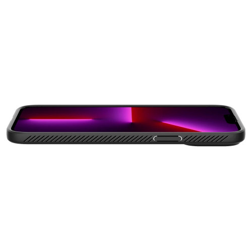 Чохол-накладка (силіконовий) Apple iPhone 13 Pro Max Spigen Liquid Air Matte Black (ACS03201)
