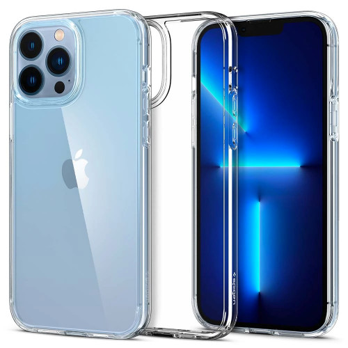 Чехол-накладка (силиконовый) Apple iPhone 13 Pro Max Spigen Ultra Hybrid Crystal Clear (ACS03204)