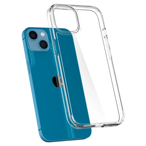 Чехол-накладка (силиконовый) Apple iPhone 13 mini Spigen Ultra Hybrid Crystal Clear (ACS03317)