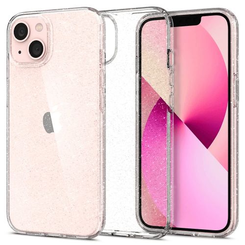Чехол-накладка (силиконовый) Apple iPhone 13 Spigen Liquid Crystal Glitter Crystal Quartz (ACS03516)