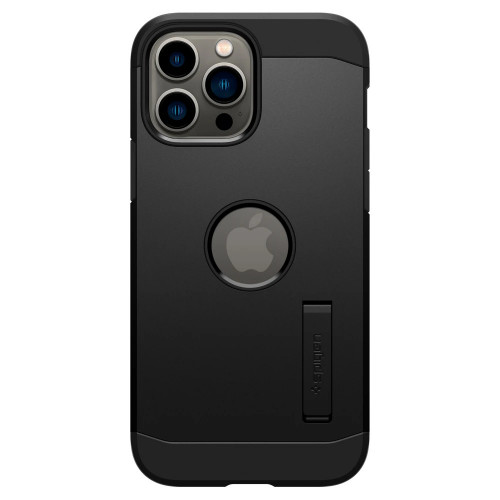 Чехол-накладка (силиконовый) Apple iPhone 13 Pro Max Spigen Tough Armor Black (ACS03222)
