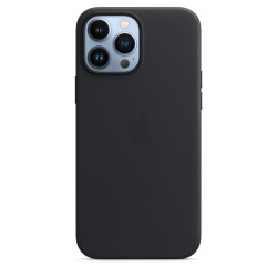 Чохол-накладка (шкіряний) Apple iPhone 13 Pro Max Leather Case with MagSafe Midnight (MM1R3)