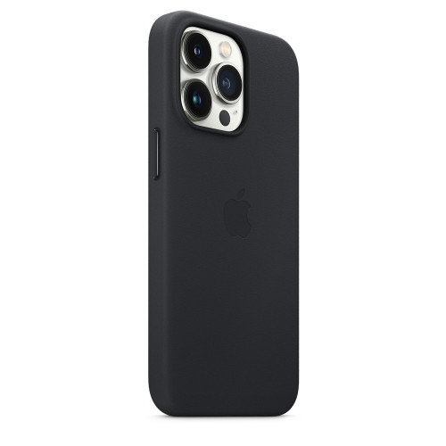 Чохол-накладка (шкіряний) Apple iPhone 13 Pro Max Leather Case with MagSafe Midnight (MM1R3)