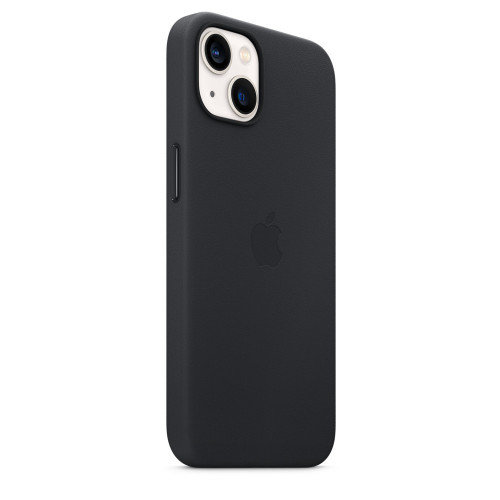 Чехол-накладка (кожаный) Apple iPhone 13 Leather Case with MagSafe Midnight (MM183)