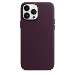 Чохол-накладка (шкіряний) Apple iPhone 13 Pro Max Leather Case with MagSafe Dark Cherry (MM1M3)