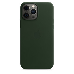 Чохол-накладка (шкіряний) Apple iPhone 13 Pro Max Leather Case with MagSafe Sequoia Green (MM1Q3)