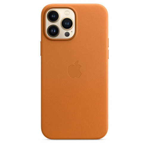 Чохол-накладка (шкіряний) Apple iPhone 13 Pro Max Leather Case with MagSafe Golden Brown (MM1L3)
