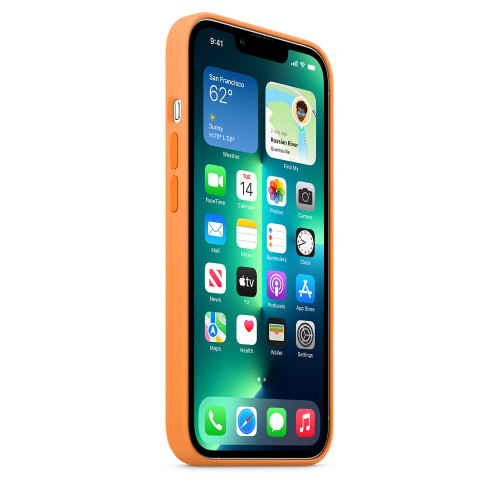 Чохол-накладка (силіконовий) Apple iPhone 13 Pro Silicone Case with MagSafe Marigold (MM2D3)