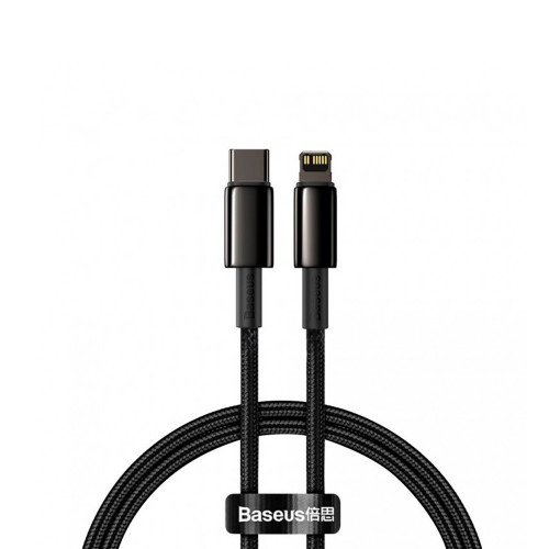 Baseus Tungsten Gold Type-C to Lightning PD 20W 1m Black (CATLWJ-01)