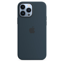 Чохол-накладка (силіконовий) для iPhone 13 Pro Max Silicone Case High Copy Abyss Blue