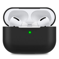 Чохол-накладка (силіконовий) Apple AirPods 3 AhaStyle Black (X002UH490T)