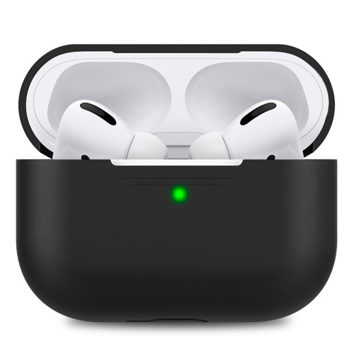 Чехол-накладка (силиконовый) Apple AirPods 3 AhaStyle Black (X002UH490T)