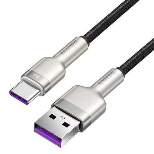 Baseus Cafule Metal Data Type-C 66W 1m Black (CAKF000101)