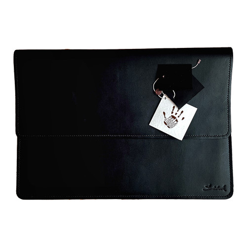 Чехол-папка (кожаный) Apple MacBook Pro 13"/MacBook Air 13" Savchuk Leather Case Black