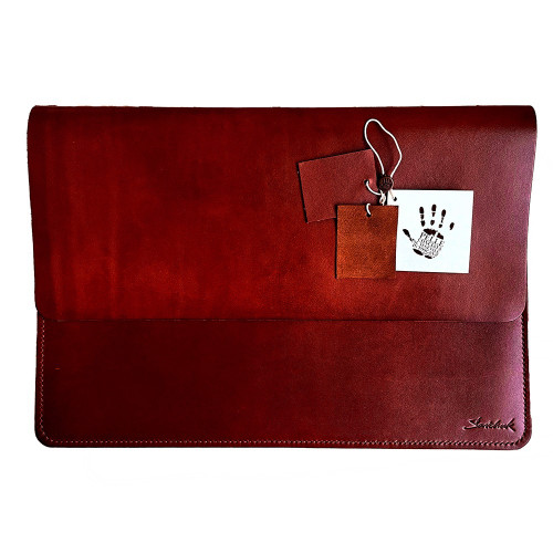 Чехол-папка (кожаный) Apple MacBook Pro 15" Retina Late 2016 Savchuk Leather Case Brown