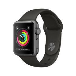 Apple Watch Series 3 GPS 38mm Space Gray Aluminum with Gray Sport Band (MR352)