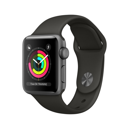 Apple Watch Series 3 GPS 38mm Space Gray Aluminum with Gray Sport Band (MR352)