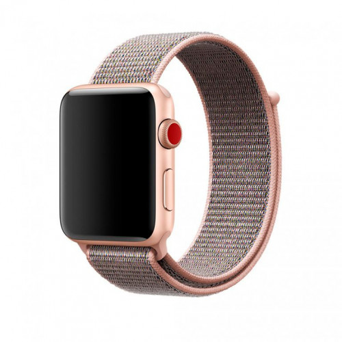 Apple Watch Series 3 GPS + Cellular 38mm Gold Aluminum with Pink Sand Sport Loop (MQJU2)
