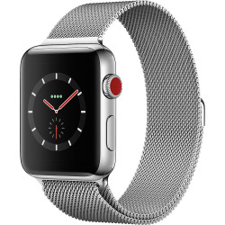Apple Watch Series 3 GPS + Cellular 42mm Stainless Steel with Milanese Loop (MR1J2)