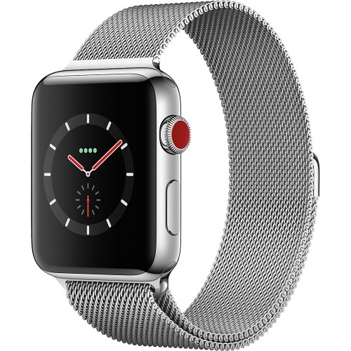 Apple Watch Series 3 GPS + Cellular 42mm Stainless Steel with Milanese Loop (MR1J2)