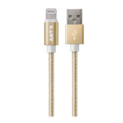 LAUT LINK Metallics Lightning to USB Cable 1.2m Gold (LAUT_LKM_LTN1.2_GD)