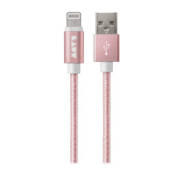 LAUT LINK Metallics Lightning to USB Cable 1.2m Rose Gold (LAUT_LKM_LTN1.2_RG)