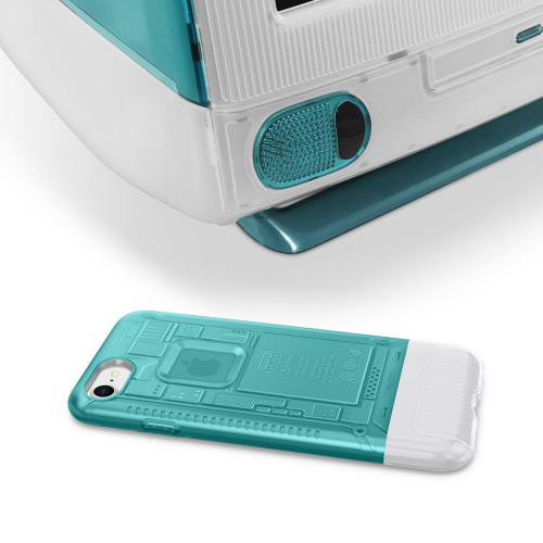 Чохол-накладка (силіконовий) для Apple iPhone 8/7 Spigen Classic C1 Bondi Blue (054CS24401)