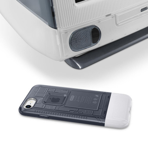 Чохол-накладка (силіконовий) для Apple iPhone 8/7 Spigen Classic C1 Graphite (054CS24404)