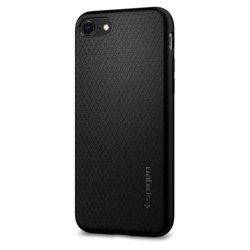 Чехол-накладка (силиконовый) Apple iPhone 8/7 Spigen Liquid Air Armor Black (042CS20511)