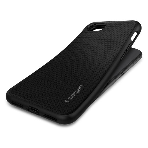 Чехол-накладка (силиконовый) Apple iPhone 8/7 Spigen Liquid Air Armor Black (042CS20511)