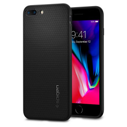 Чохол-накладка (силіконовий) для Apple iPhone 8 Plus/7 Plus Spigen Liquid Air Black (043CS20525)