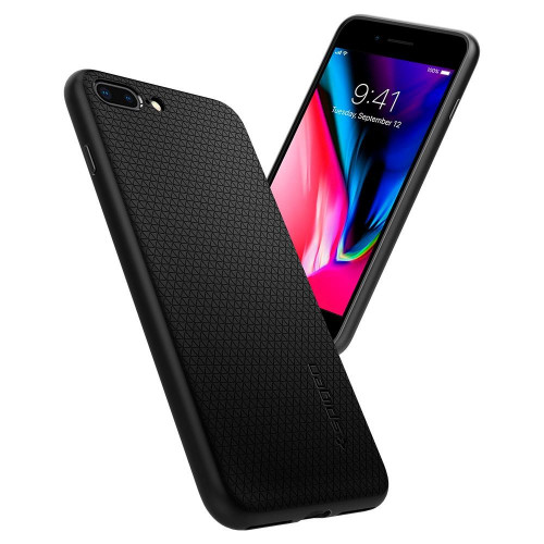 Чохол-накладка (силіконовий) для Apple iPhone 8 Plus/7 Plus Spigen Liquid Air Black (043CS20525)