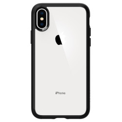 Чохол-накладка (силіконовий) Apple iPhone XS/X Spigen Ultra Hybrid Matte Black (057CS22129)