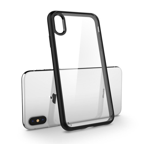 Чохол-накладка (силіконовий) Apple iPhone XS/X Spigen Ultra Hybrid Matte Black (057CS22129)