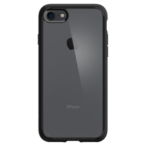 Чехол-накладка (силиконовый) Apple iPhone 8/7 Spigen Ultra Hybrid 2 Black (042CS20926)