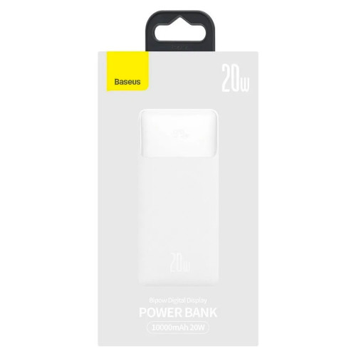 Baseus Bipow Digital Display 20W 10000mAh White (PPDML-L02)