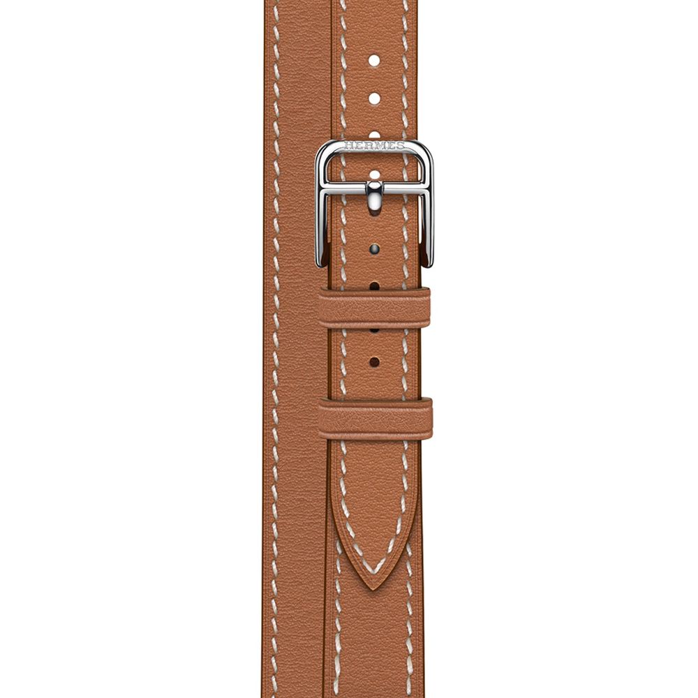 Apple watch hermès silver stainless steel case with attelage double tour online