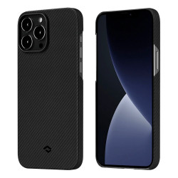 Чохол-накладка (карбоновий) Apple iPhone 13 Pro Pitaka Air Case Twill Black/Grey (KI1301PA)
