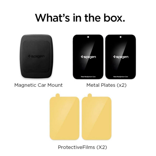 Автомобильный держатель Spigen Magnetic A201 Black (000CD20115)