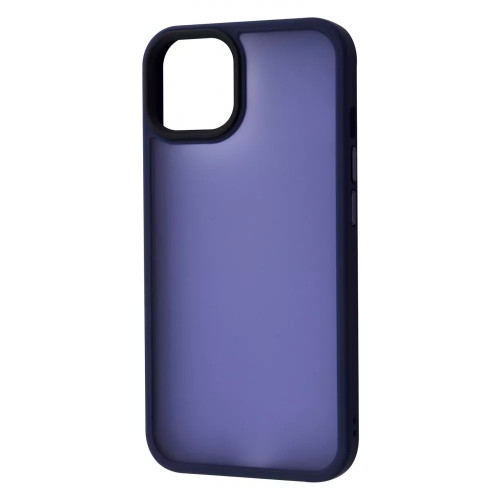 Чехол-накладка (силиконовый) Apple iPhone 13 Pro Max WAVE Matte Colorful Dark Case Blue