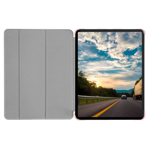 Чехол-книжка (полиуретановый) Apple iPad 11" 2020/2018 Macally Protective Case and Stand Rose Gold (BSTANDPRO5S-RS)