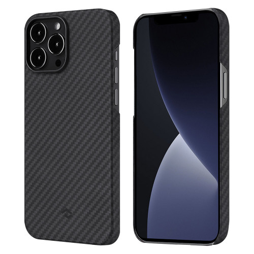 Чехол-накладка (карбоновый) Apple iPhone 13 Pro Max Pitaka MagEZ Case 2 Twill Black/Grey (KI1301PM)