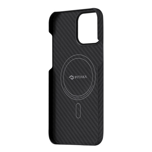 Чехол-накладка (карбоновый) Apple iPhone 13 Pro Max Pitaka MagEZ Case 2 Twill Black/Grey (KI1301PM)