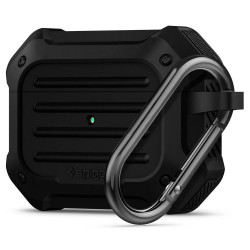 Чохол-накладка (силіконовий) Apple AirPods Pro Spigen Tough Armor Black (ASD00537)