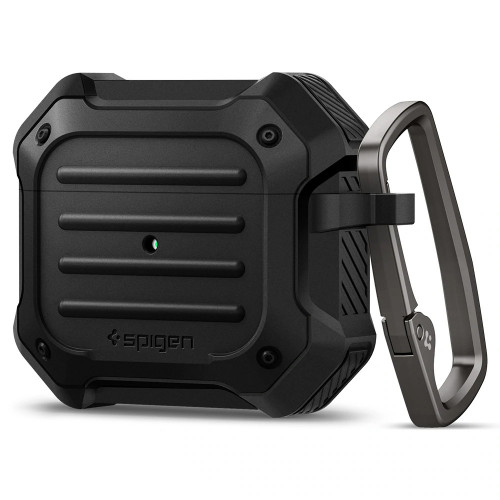 Чехол-накладка (силиконовый) Apple AirPods 3 Spigen Tough Armor Black (ASD01987)