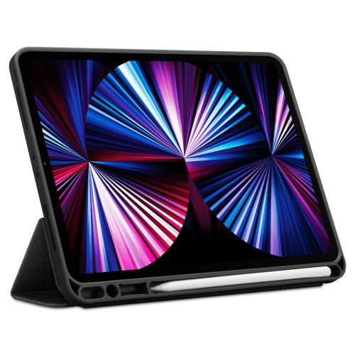 Чехол-книжка (полиуретановый) Apple iPad 11" 2021/2020/2018 Spigen Urban Fit Black (ACS01054)