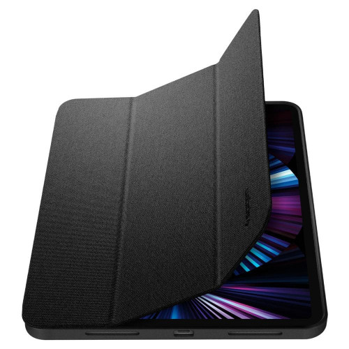 Чехол-книжка (полиуретановый) Apple iPad 11" 2021/2020/2018 Spigen Urban Fit Black (ACS01054)